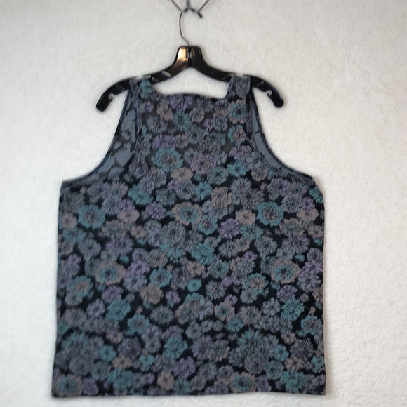 Torrid Womens Black Floral Sheer Inset Tank Top SIZE 2 2X - Picture 8 of 8